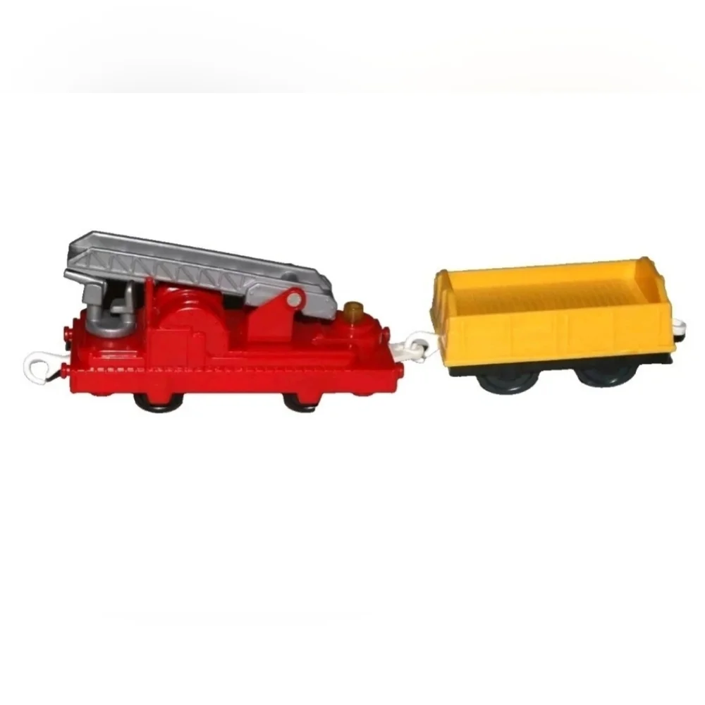 Thomas & Friends Trackmaster Brave Belle's fire ladder car, yellow cargo car LOT